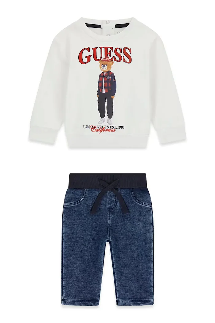 GUESS ежедневен комплект за бебе от памук бял I6BG02 K5804