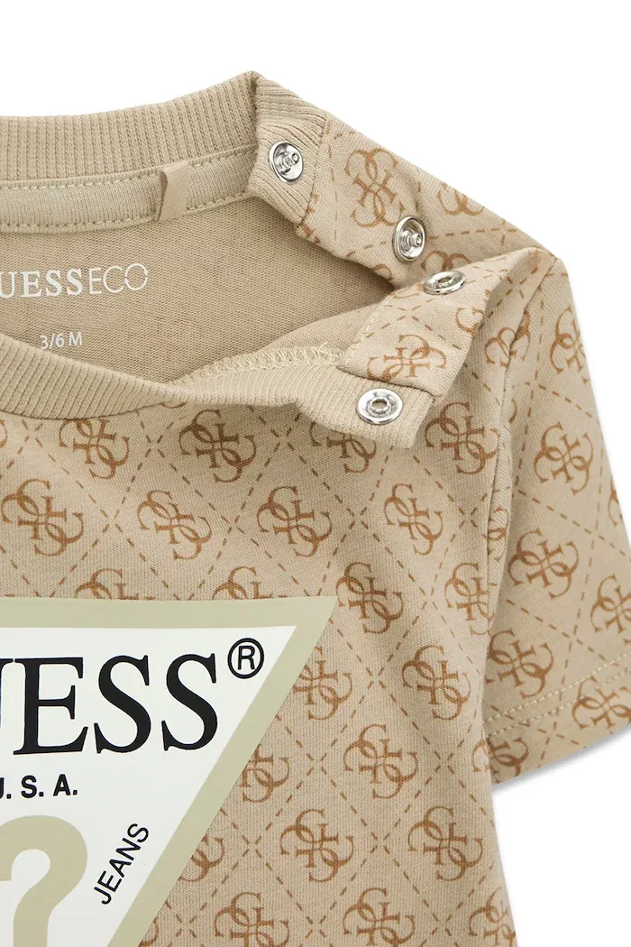 GUESS ежедневен комплект за деца от памук бежов I6YG01 K3964