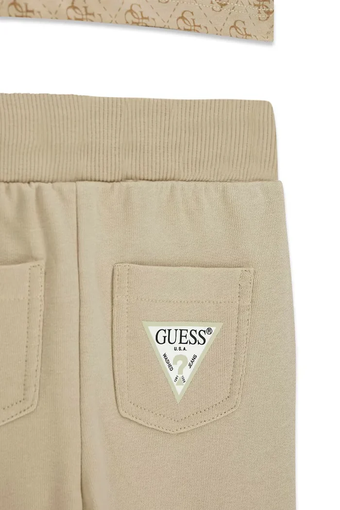 GUESS ежедневен комплект за деца от памук бежов I6YG01 K3964