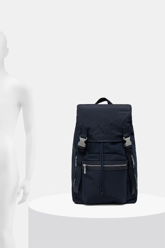 GUESS градска раница мъжка BERLIN тъмносиня HMBENY P6311