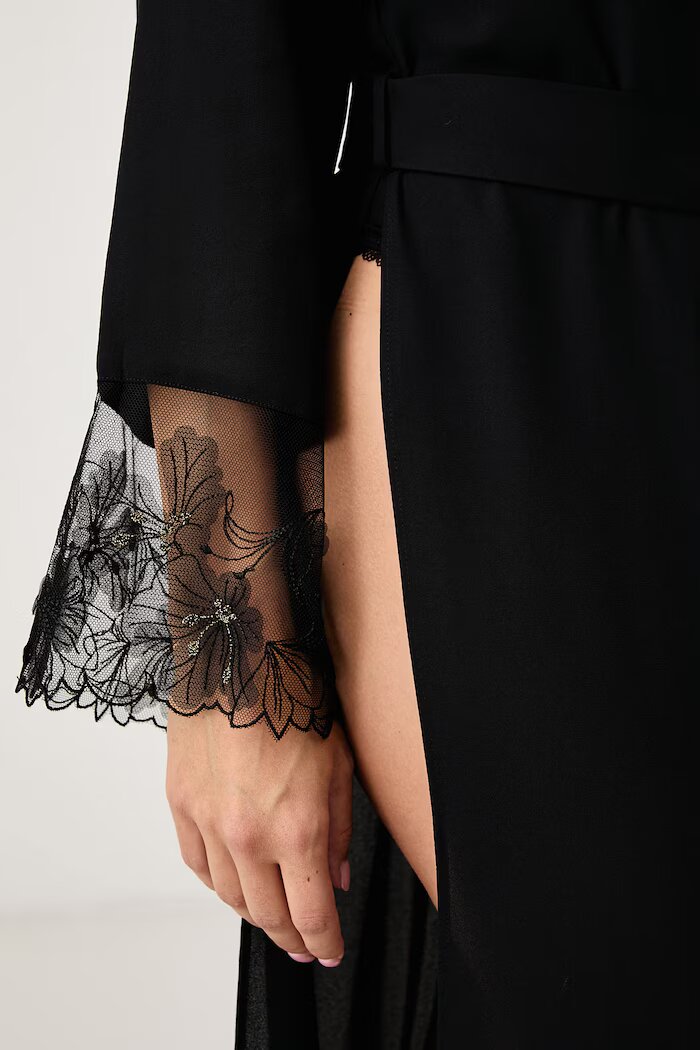GUESS халат дамски ADELE черен O6BK01 W3476