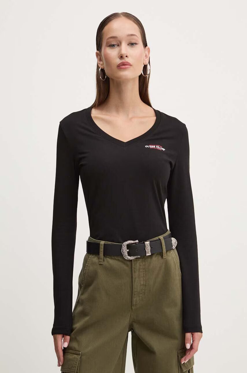 GUESS JEANS Блуза с дълги ръкави
