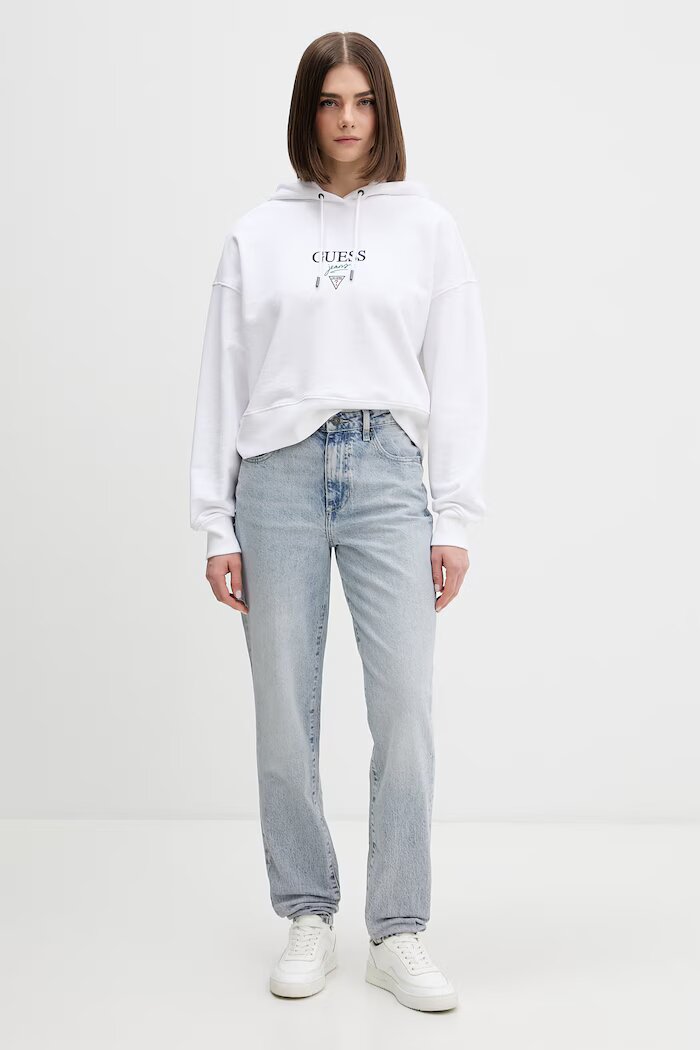 GUESS JEANS дънки mom fit дамски сини W6GA0D D5M57