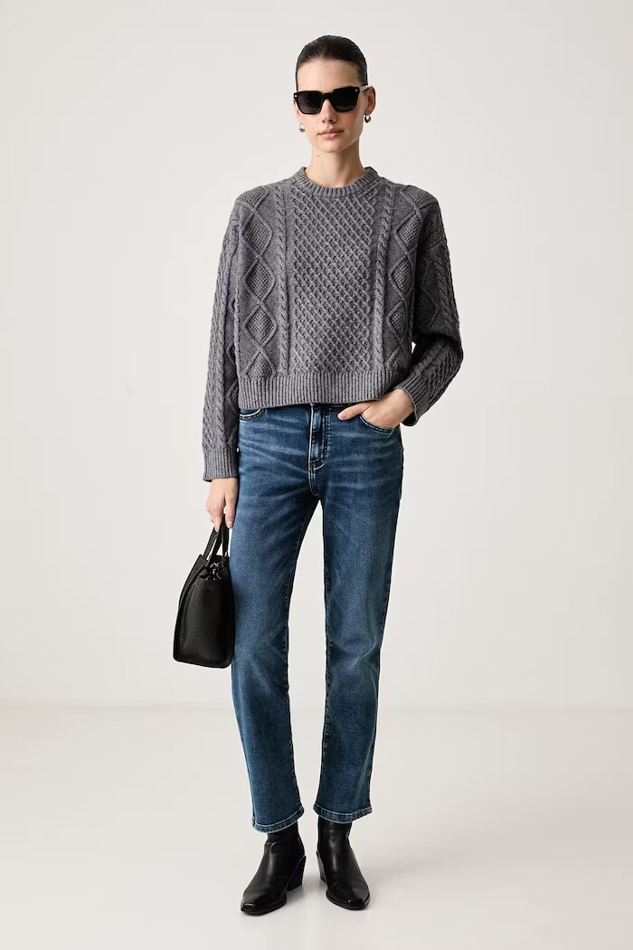 GUESS JEANS дънки straight дамски сини W6BA98 D1836