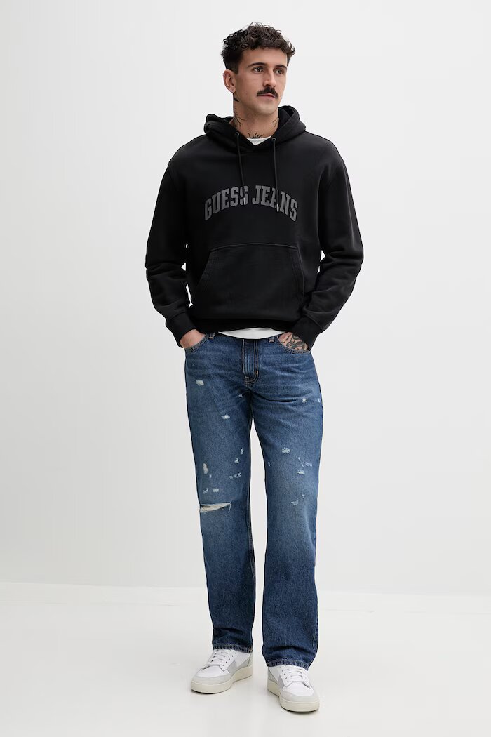 GUESS JEANS дънки straight мъжки тъмносини M5YA1B D6367