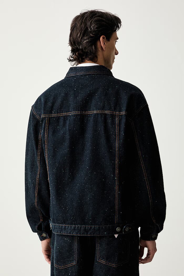 GUESS JEANS дънково яке мъжко от деним тъмносиньо M6YN38 D1314