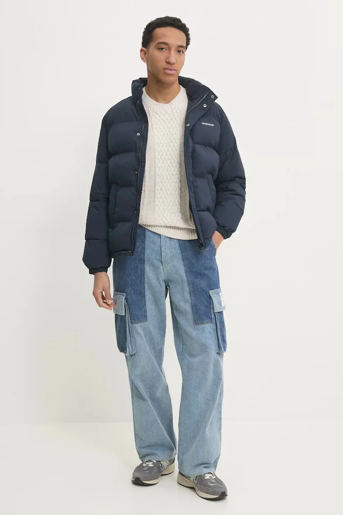 GUESS JEANS капитонирано яке мъжко тъмносиньо M4BL20 WGII2