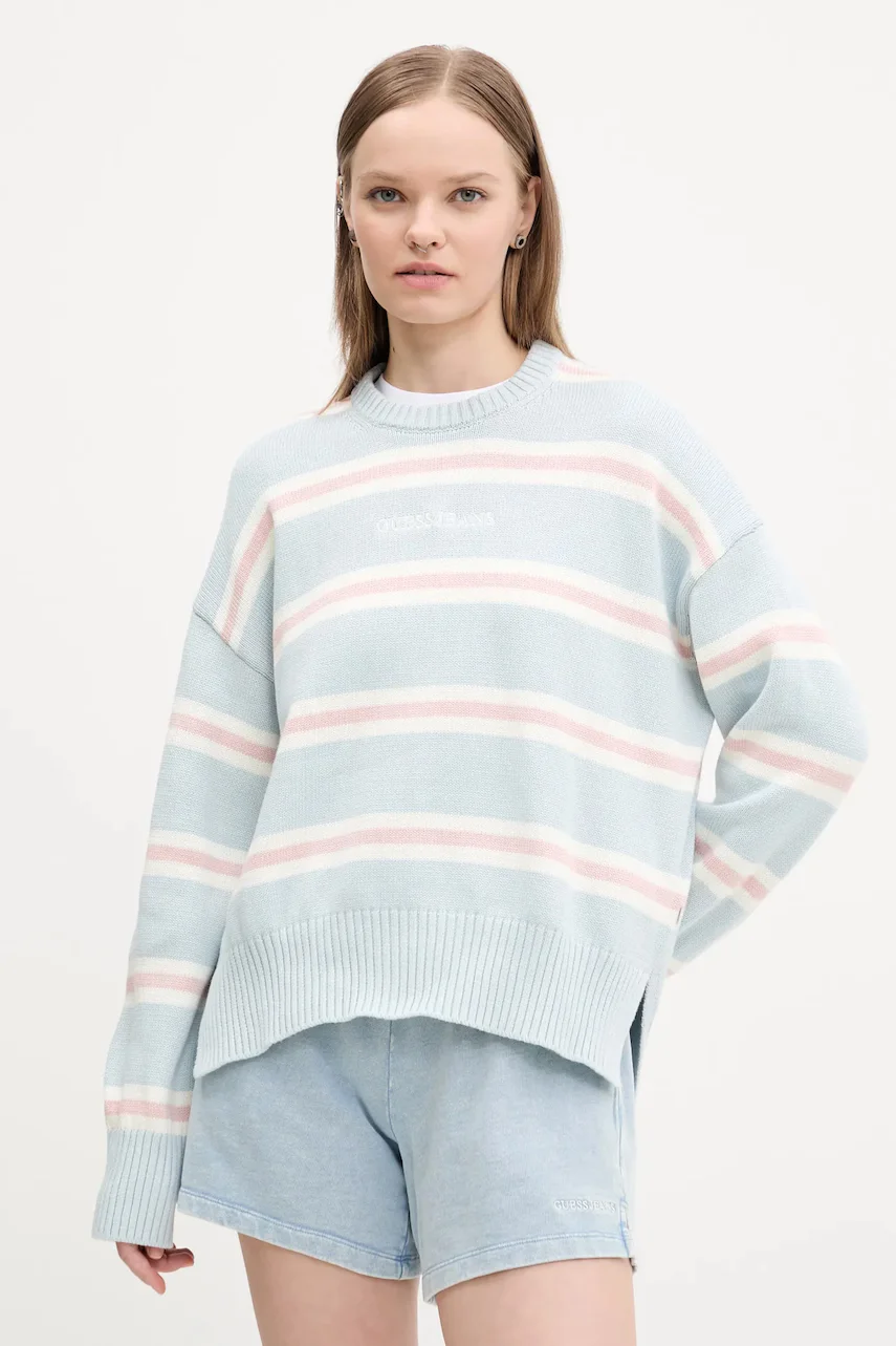 GUESS JEANS Памучен пуловер