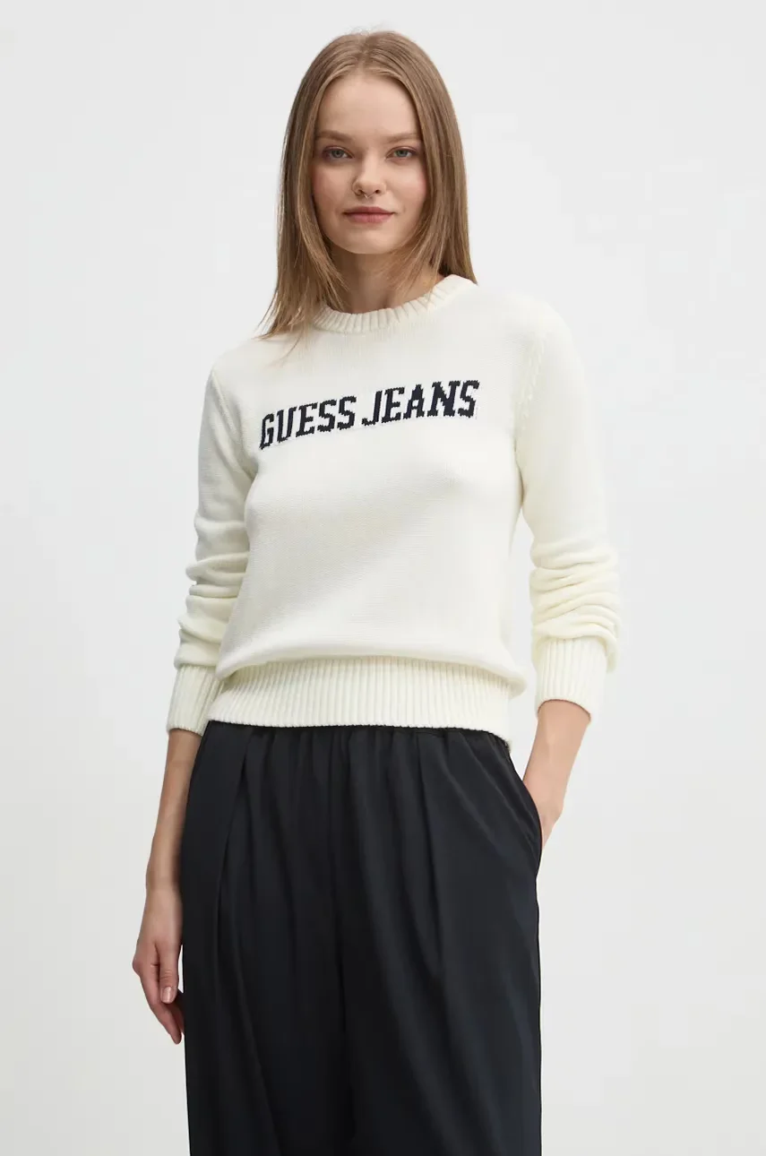 GUESS JEANS Памучен пуловер