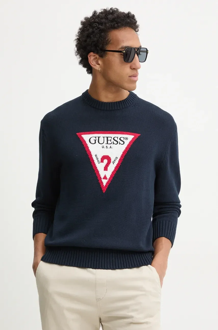 GUESS JEANS Памучен пуловер