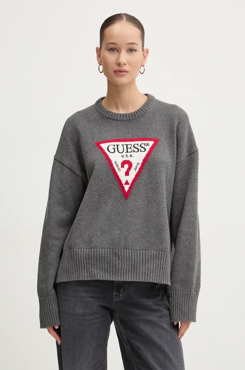 GUESS JEANS Памучен пуловер