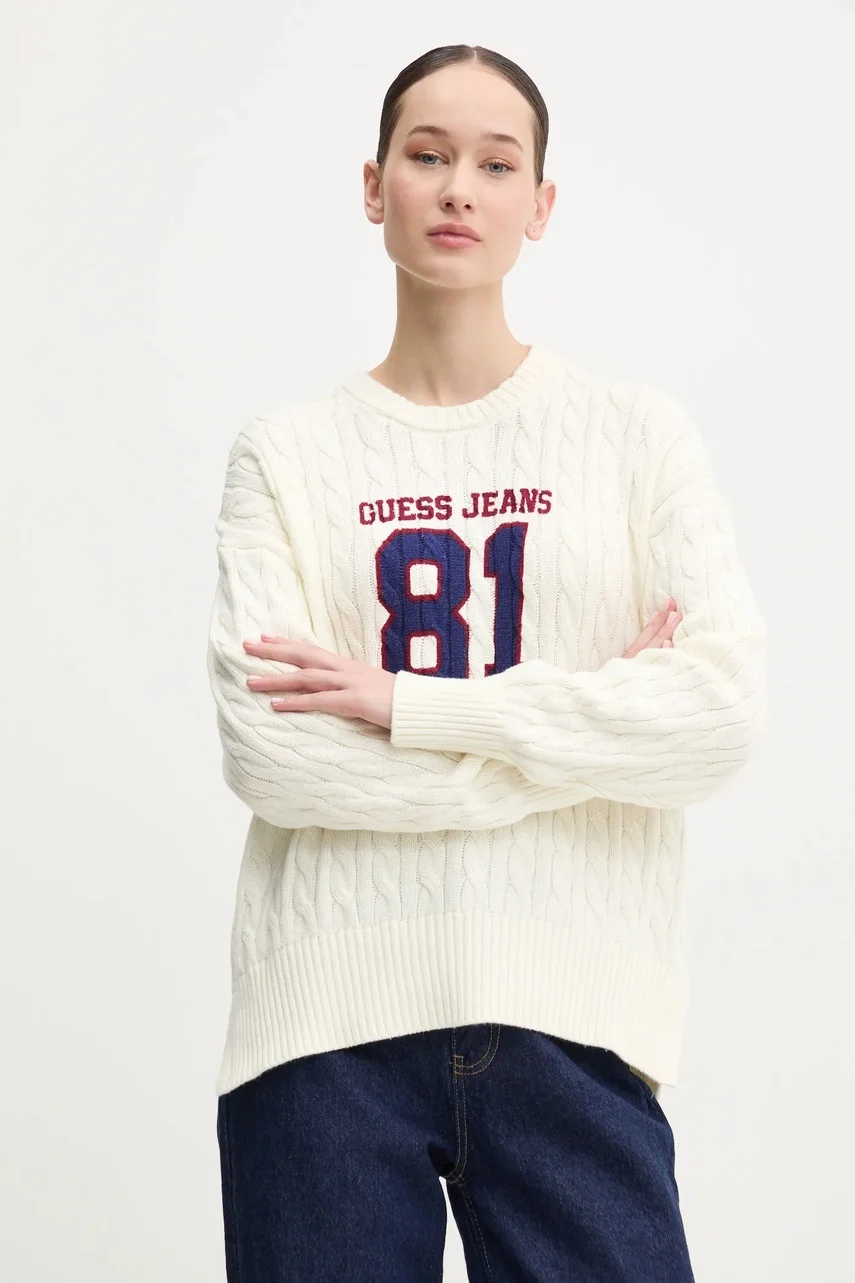 GUESS JEANS Памучен пуловер