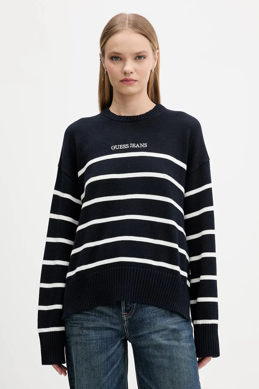 GUESS JEANS Памучен пуловер