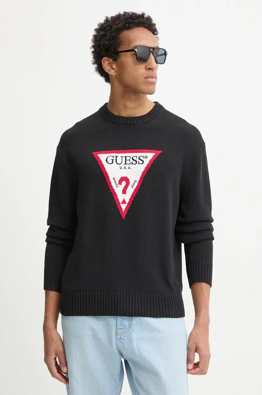 GUESS JEANS Памучен пуловер