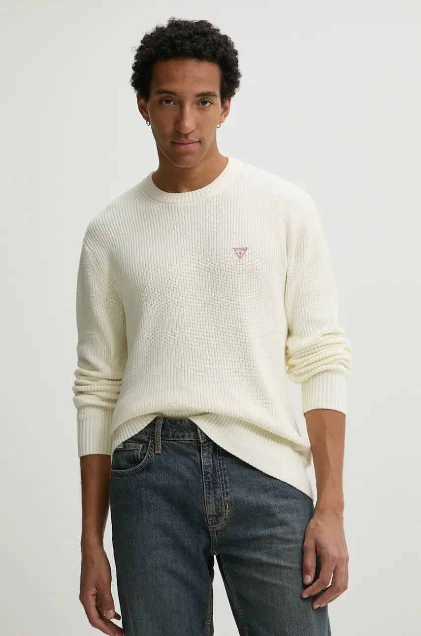 GUESS JEANS Памучен пуловер