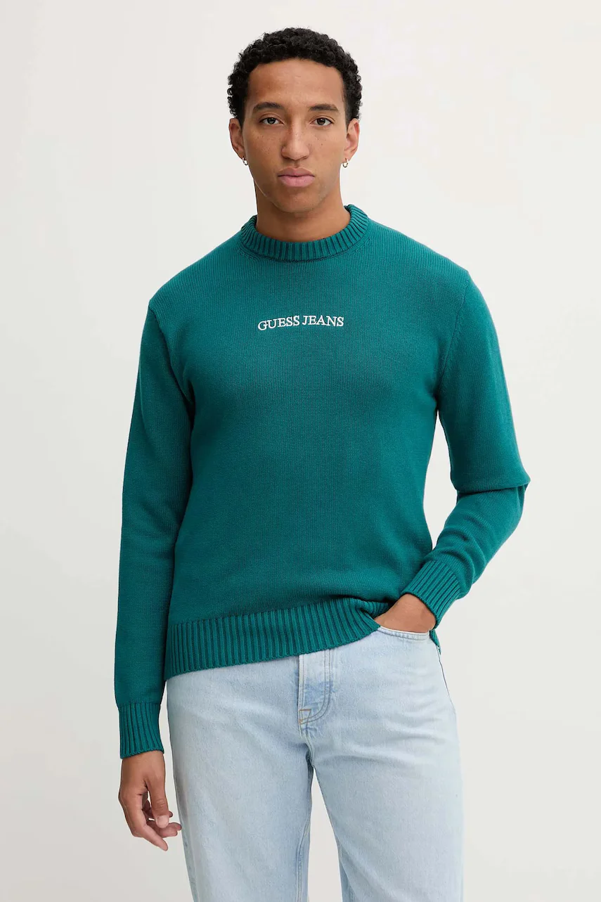 GUESS JEANS Памучен пуловер