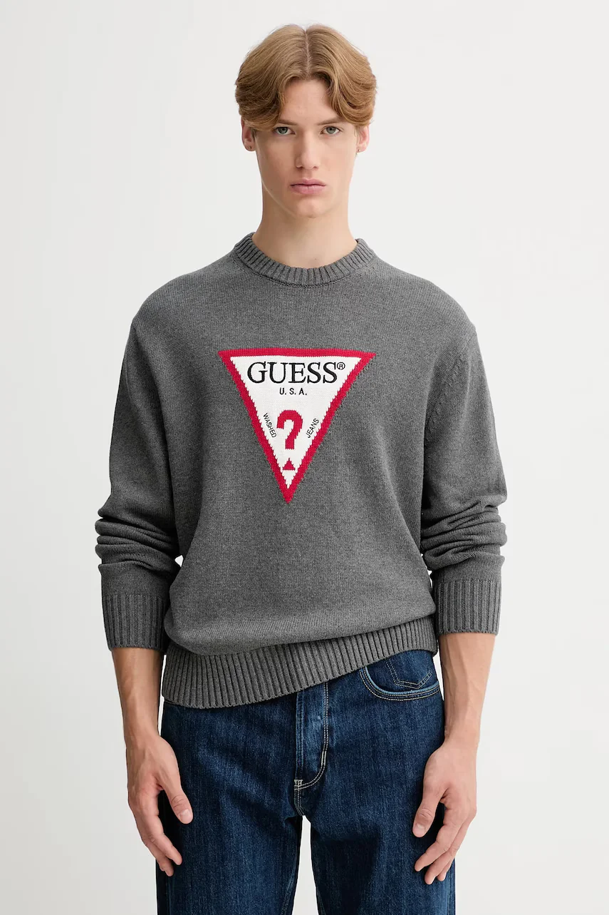 GUESS JEANS Памучен пуловер