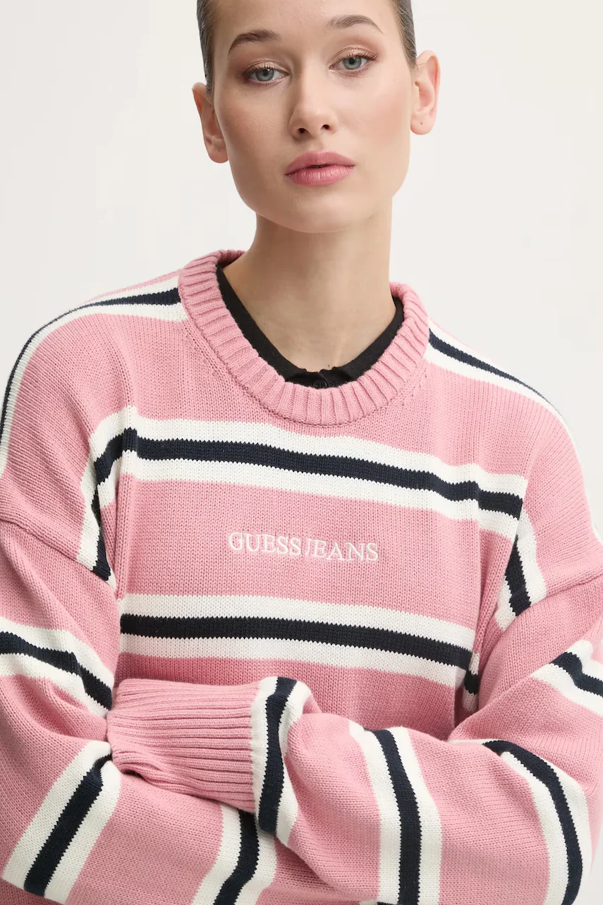 GUESS JEANS Памучен пуловер