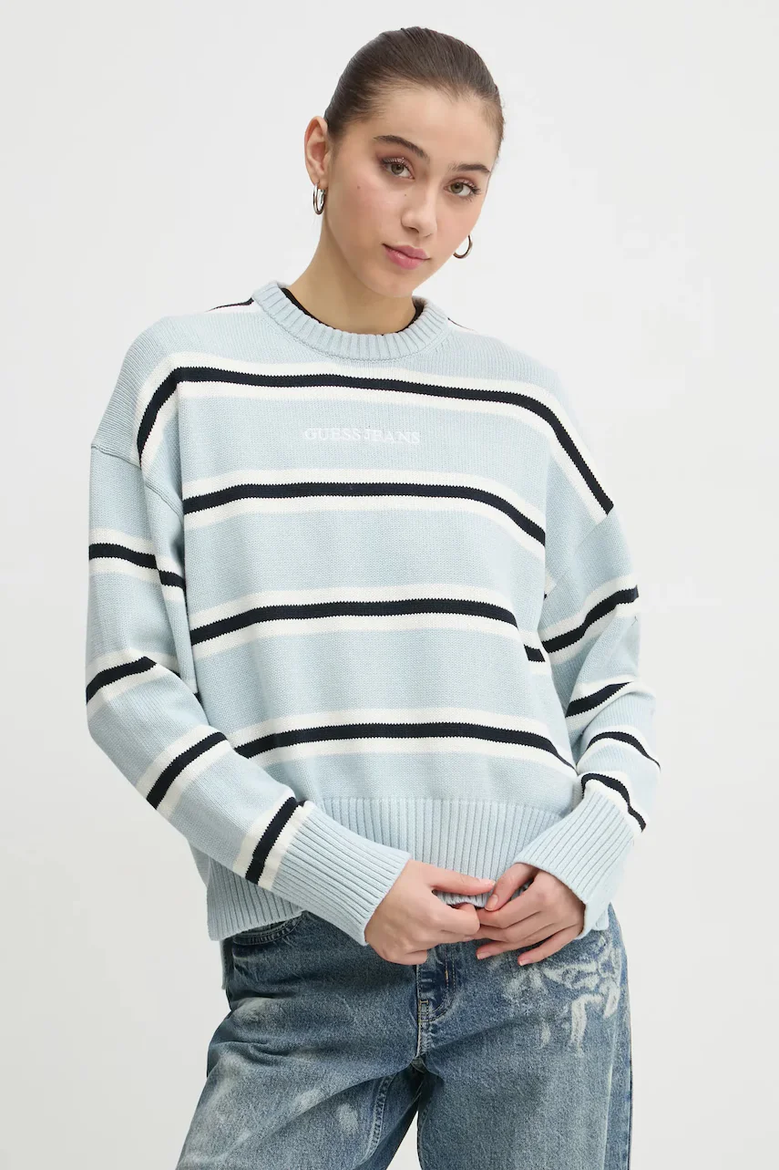 GUESS JEANS Памучен пуловер