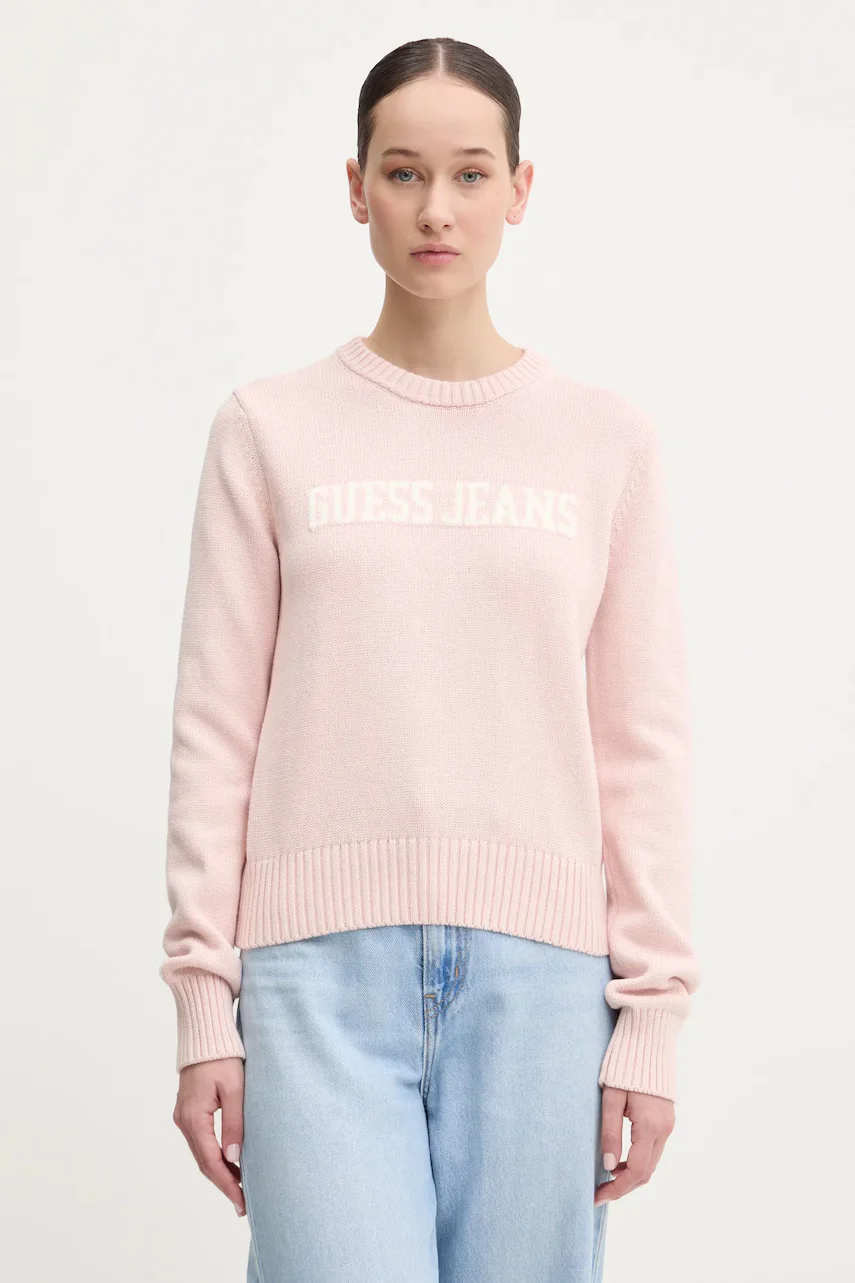 GUESS JEANS Памучен пуловер