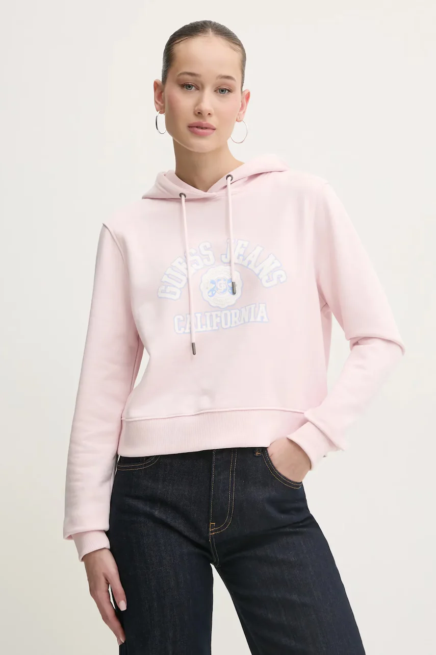 GUESS JEANS Памучен суичър
