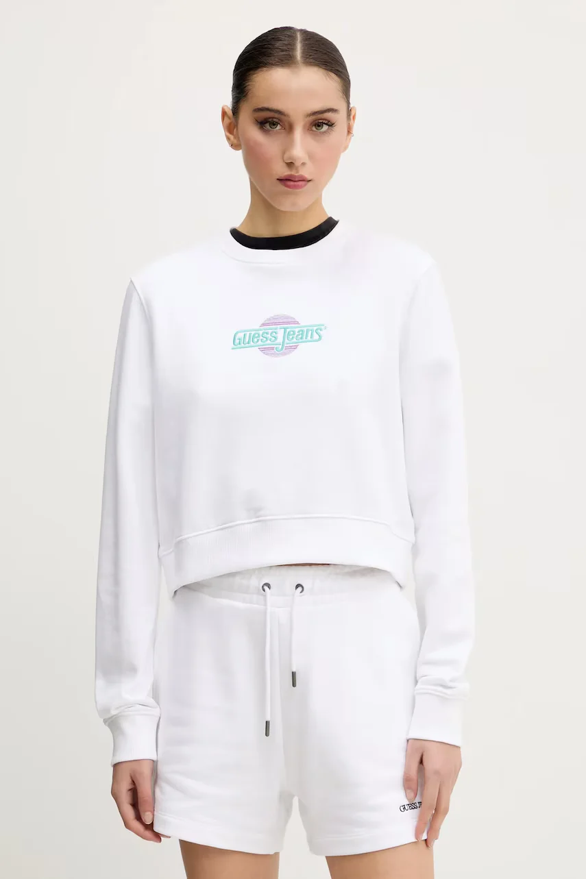 GUESS JEANS Памучен суичър