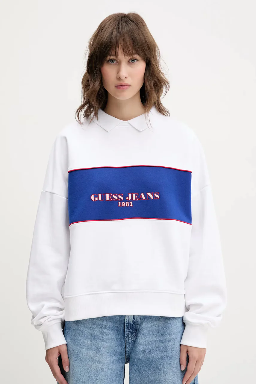 GUESS JEANS Памучен суичър