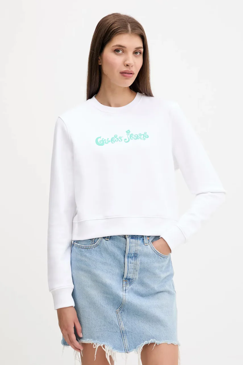 GUESS JEANS Памучен суичър
