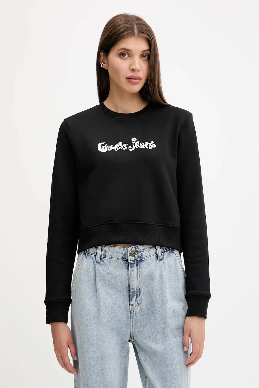 GUESS JEANS Памучен суичър
