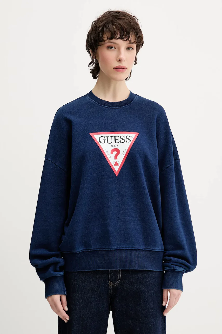GUESS JEANS Памучен суичър