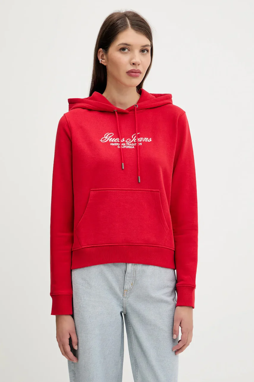 GUESS JEANS Памучен суичър