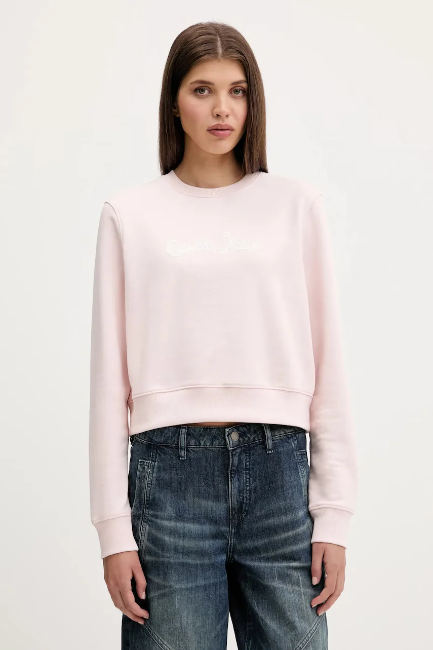 GUESS JEANS Памучен суичър