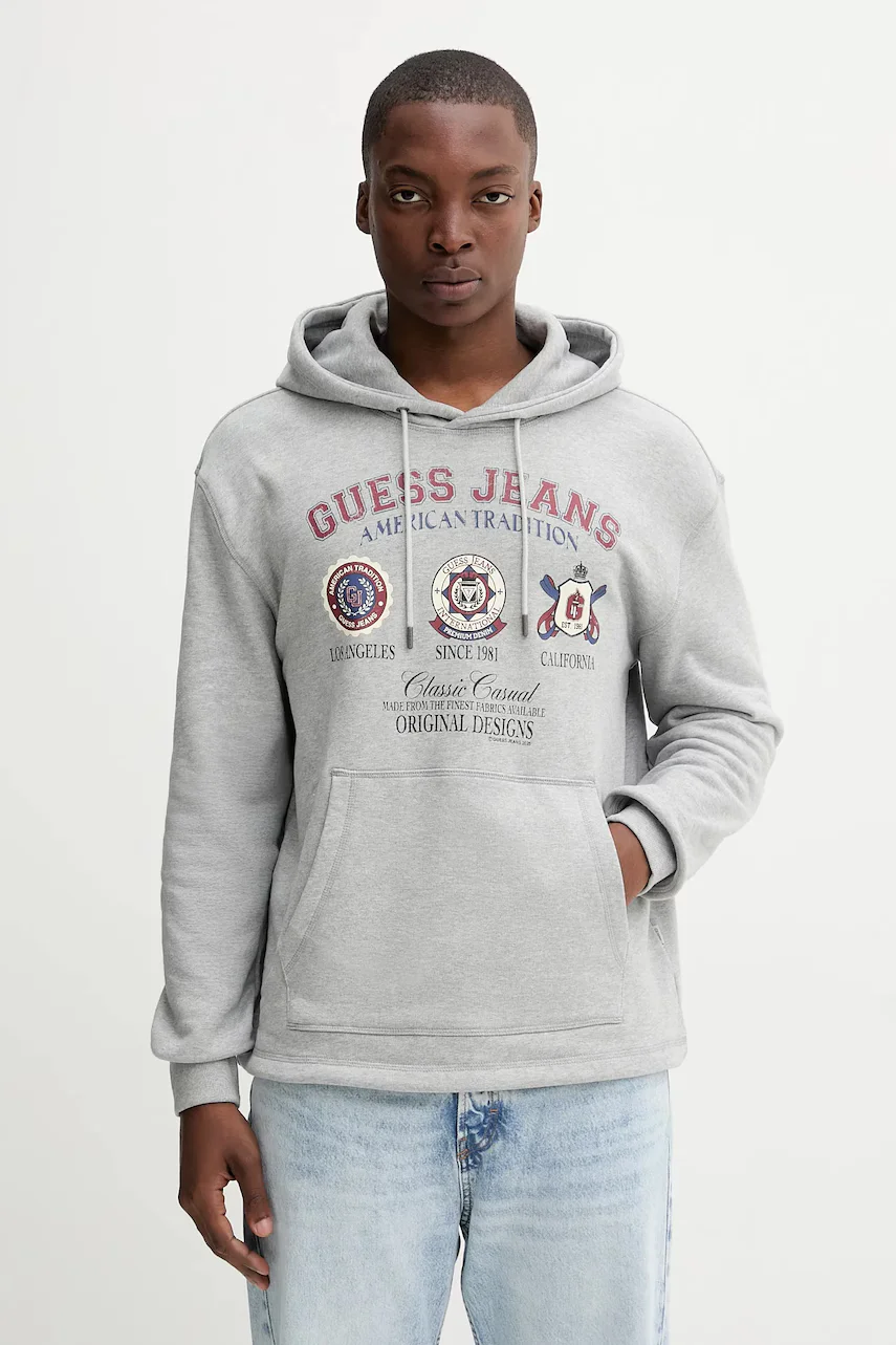 GUESS JEANS Памучен суичър