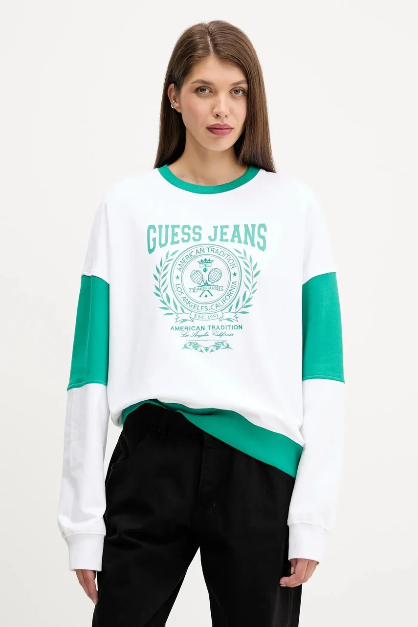 GUESS JEANS Памучен суичър
