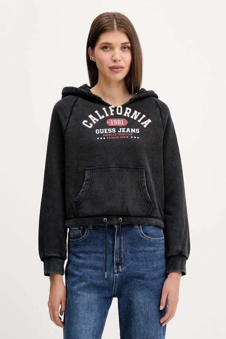 GUESS JEANS Памучен суичър