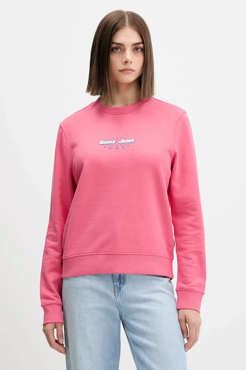 GUESS JEANS Памучен суичър