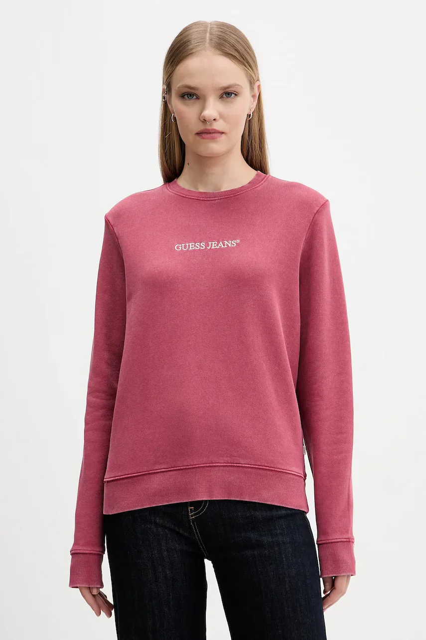 GUESS JEANS Памучен суичър