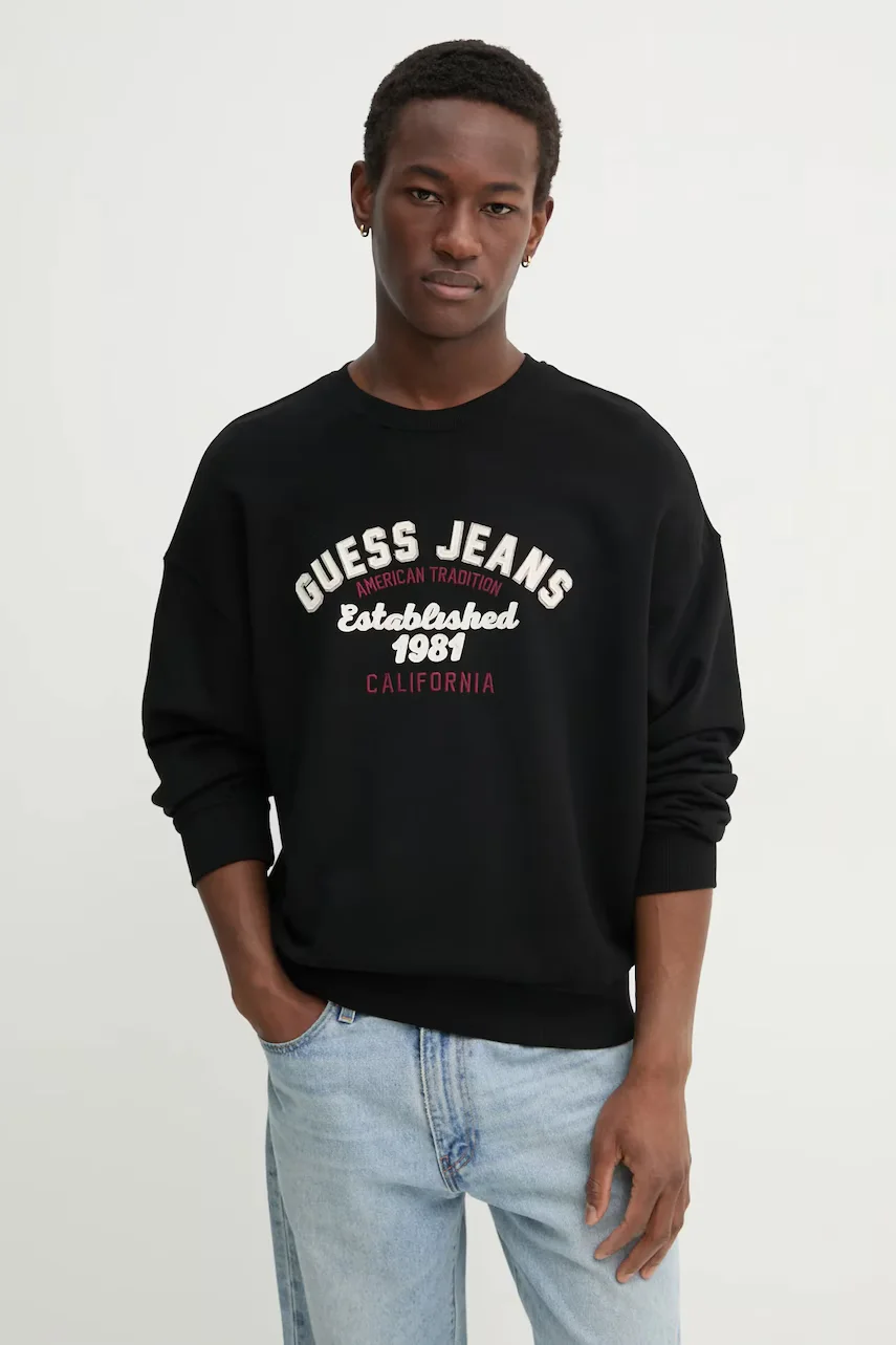 GUESS JEANS Памучен суичър