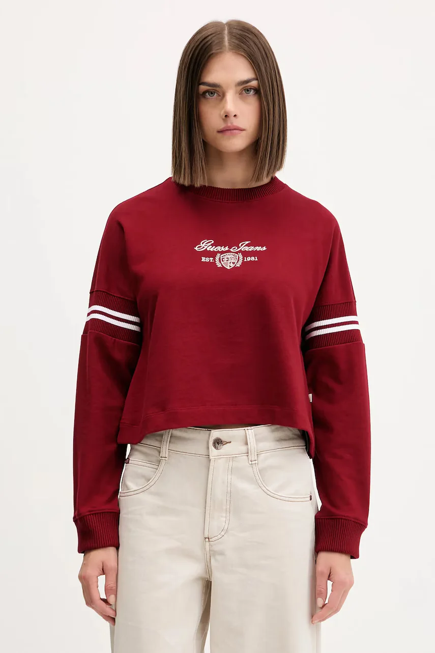 GUESS JEANS Памучен суичър