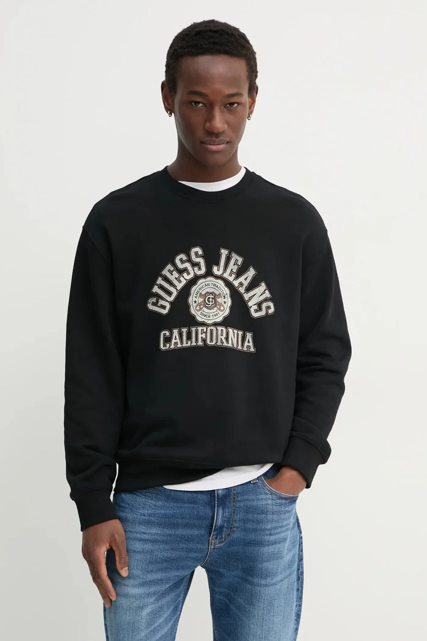 GUESS JEANS Памучен суичър