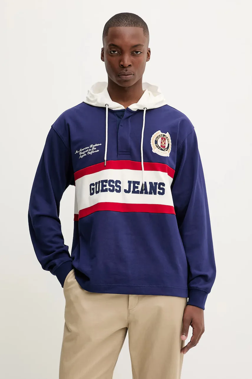 GUESS JEANS Памучен суичър