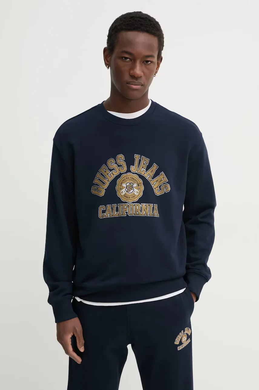 GUESS JEANS Памучен суичър