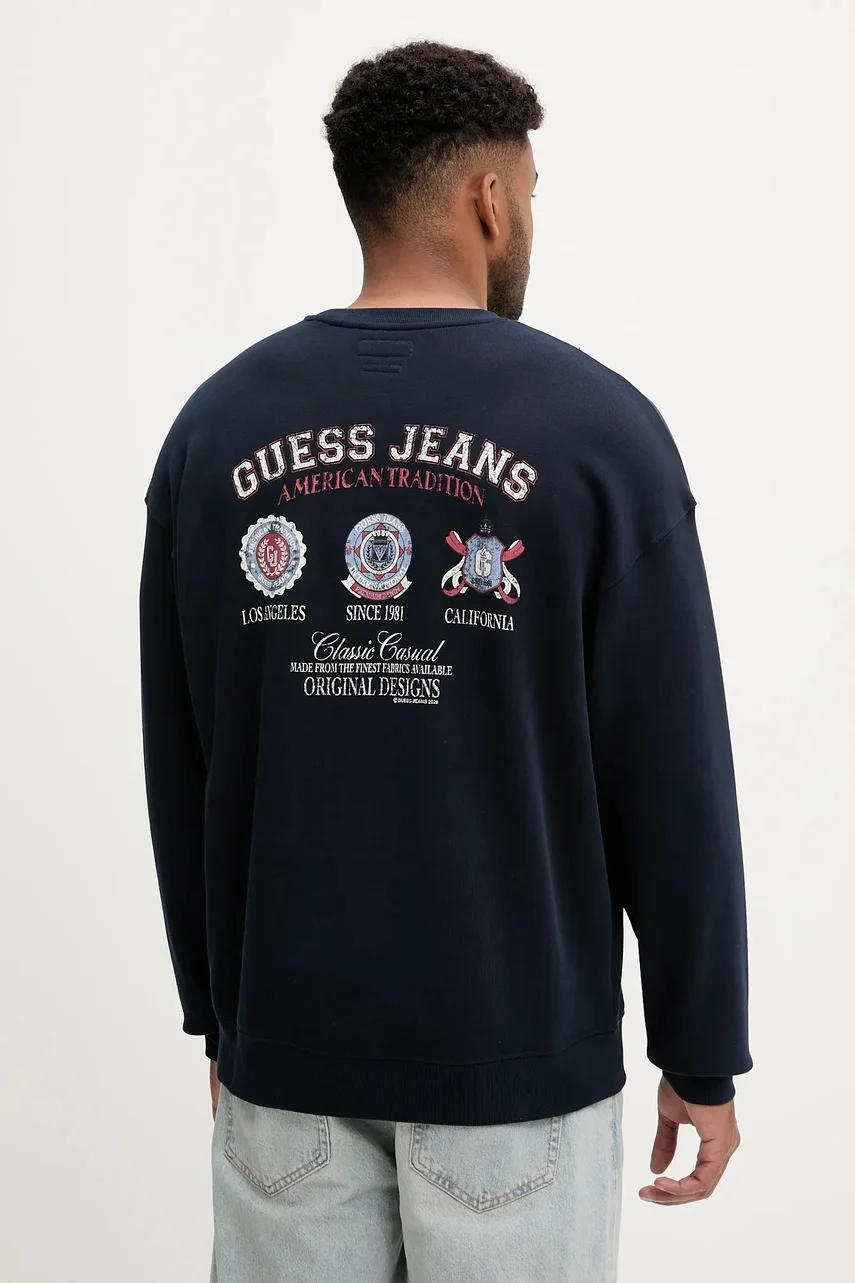 GUESS JEANS Памучен суичър
