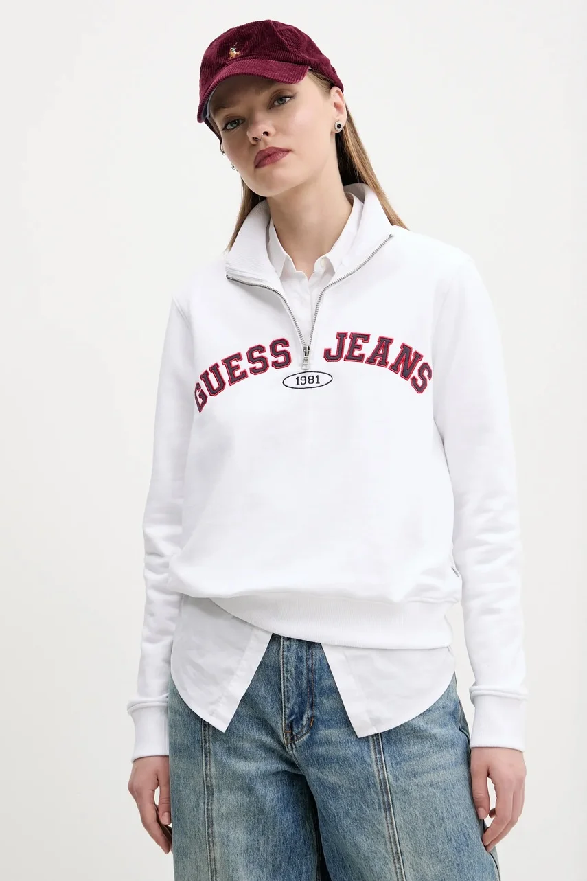 GUESS JEANS Памучен суичър