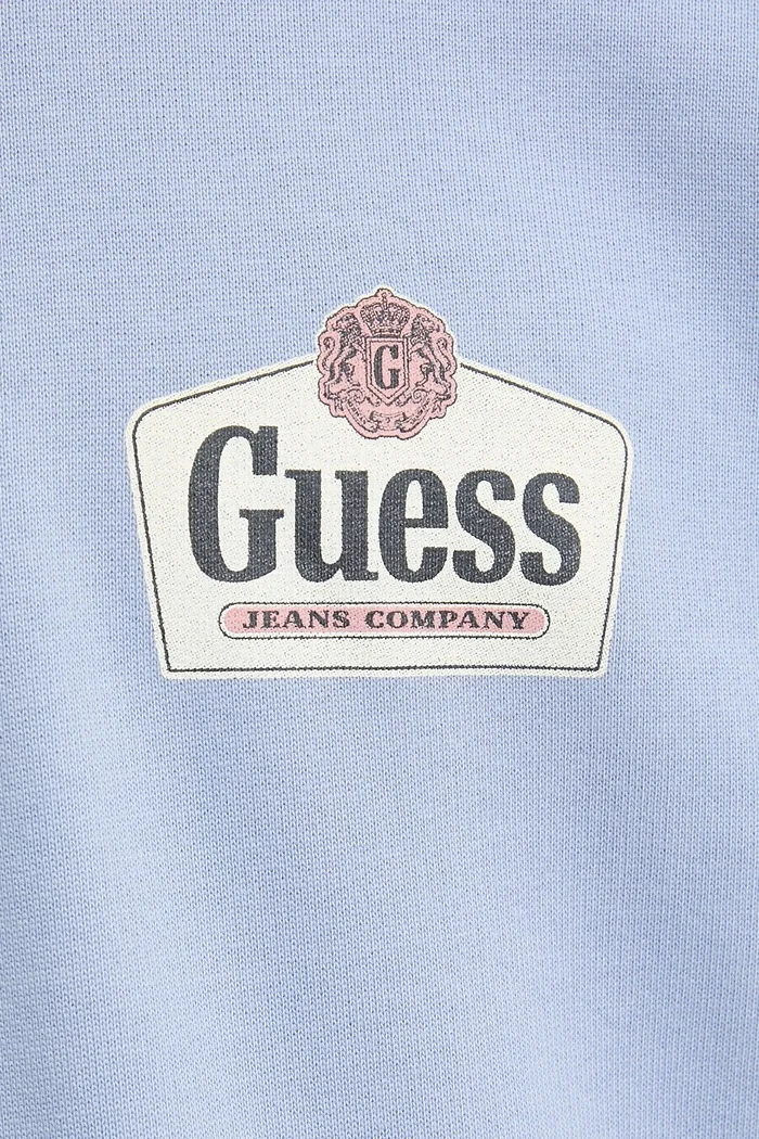 GUESS JEANS Памучен суичър мъжки в синьо с принт M6RQ21 KCPR1