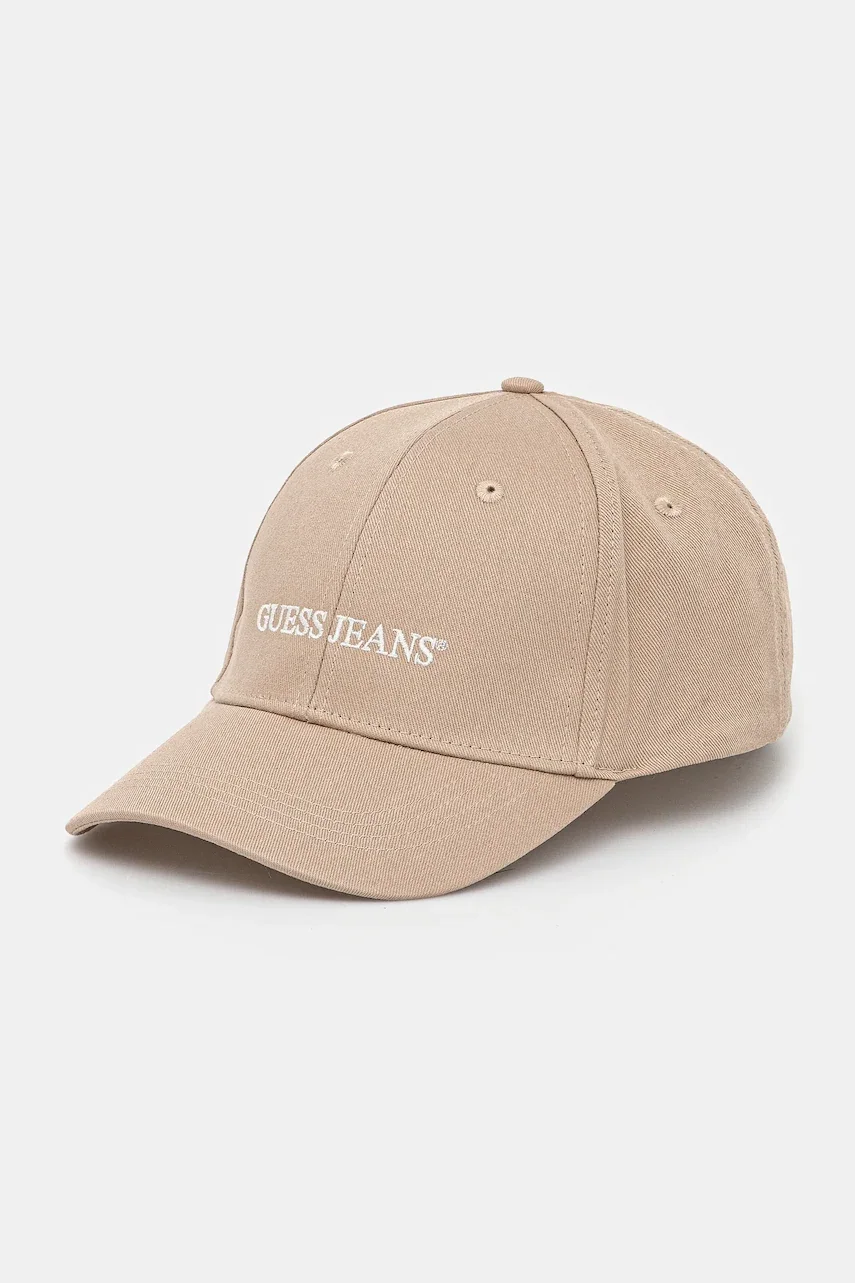GUESS JEANS Памучна шапка с козирка