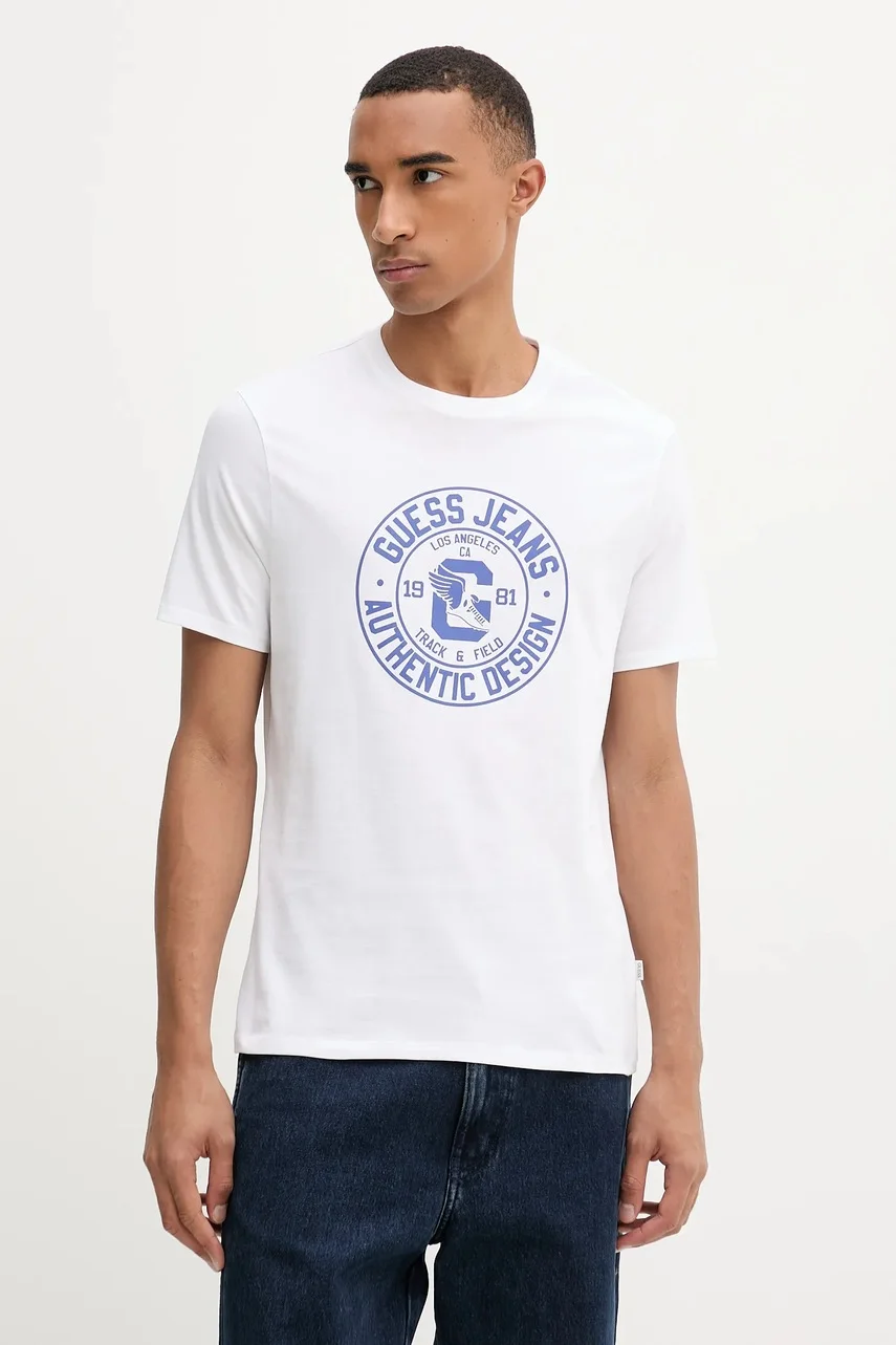 GUESS JEANS Памучна тениска
