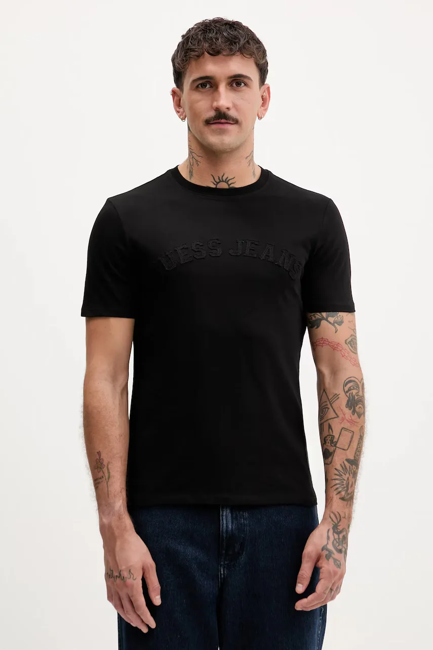 GUESS JEANS Памучна тениска