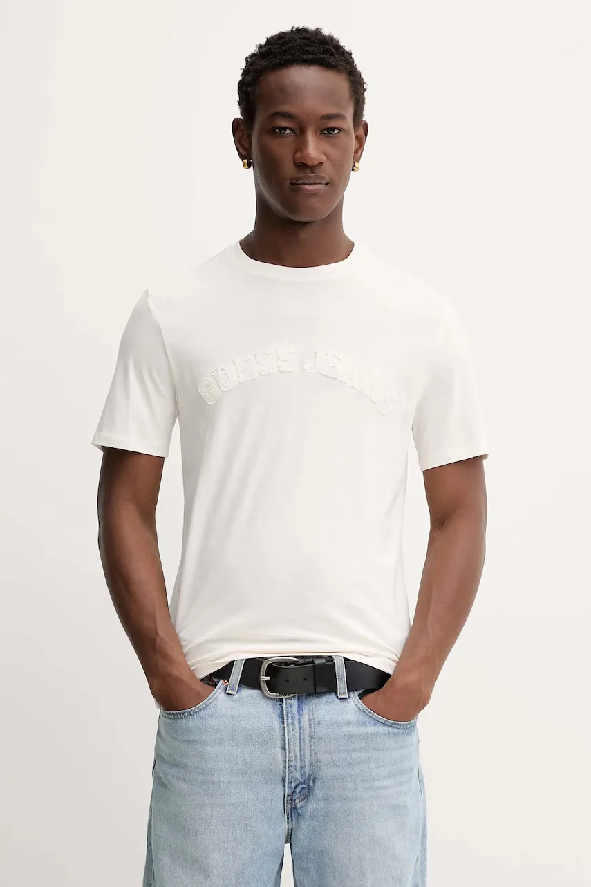 GUESS JEANS Памучна тениска