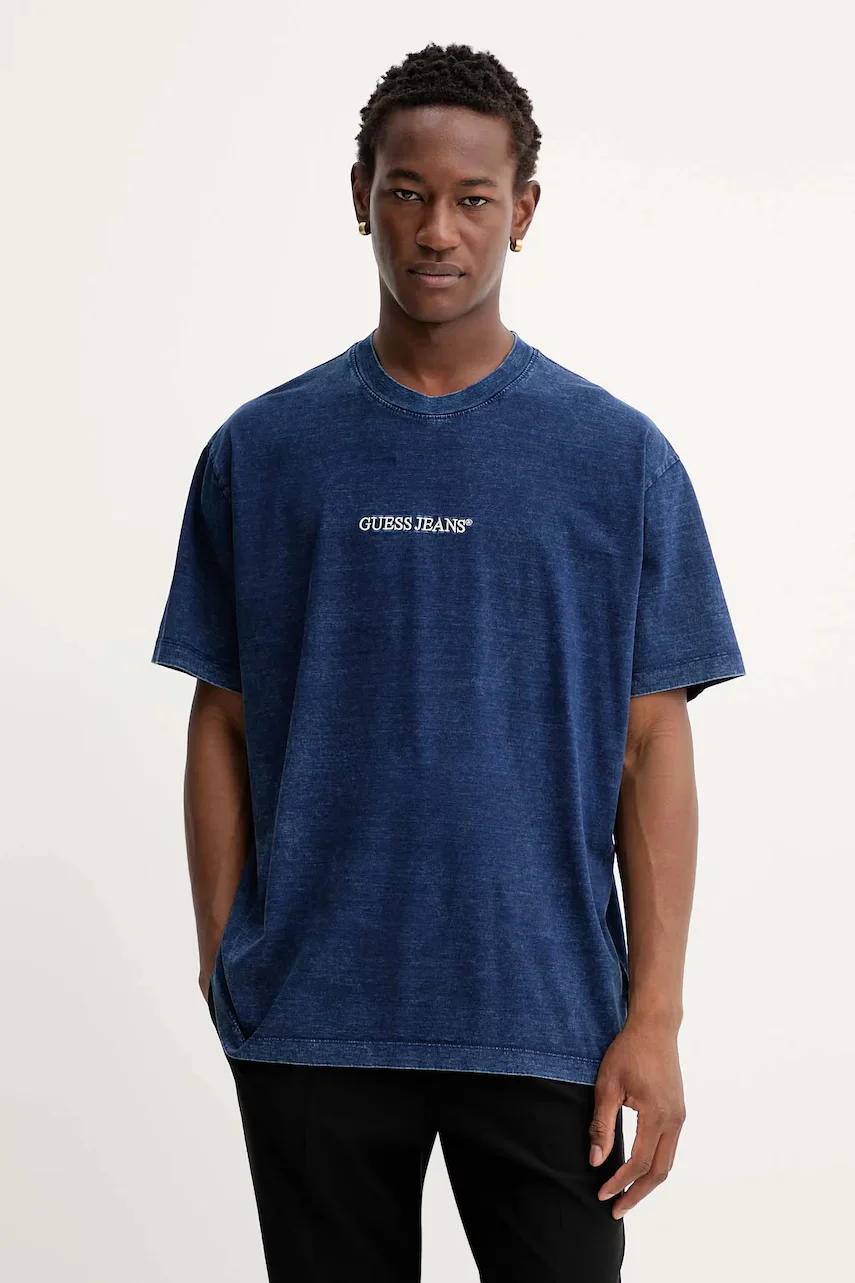 GUESS JEANS Памучна тениска